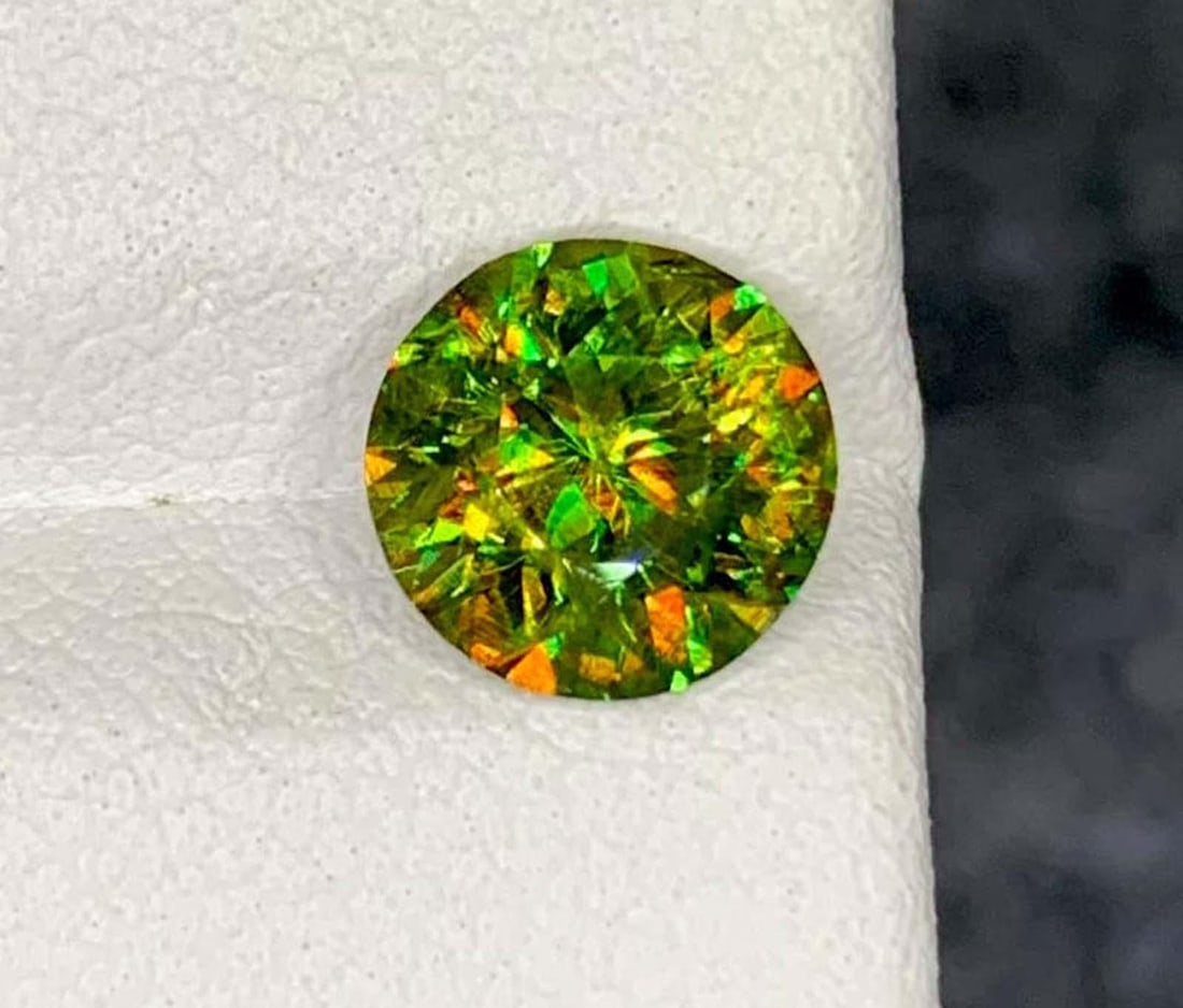 Lustrous Yellow Sphene Gemstone: Emerald Cut, June Birthstone, 6.20 Carat: Materials: Gemstone: Sphene Carat weight: 6.20 Natural Sphene Titanite Gemstone, Full Fire Lustrous Sphene Fancy Emerald Shape, for Ring, June Birthstone Weight : 6.20 cts Dimensions :