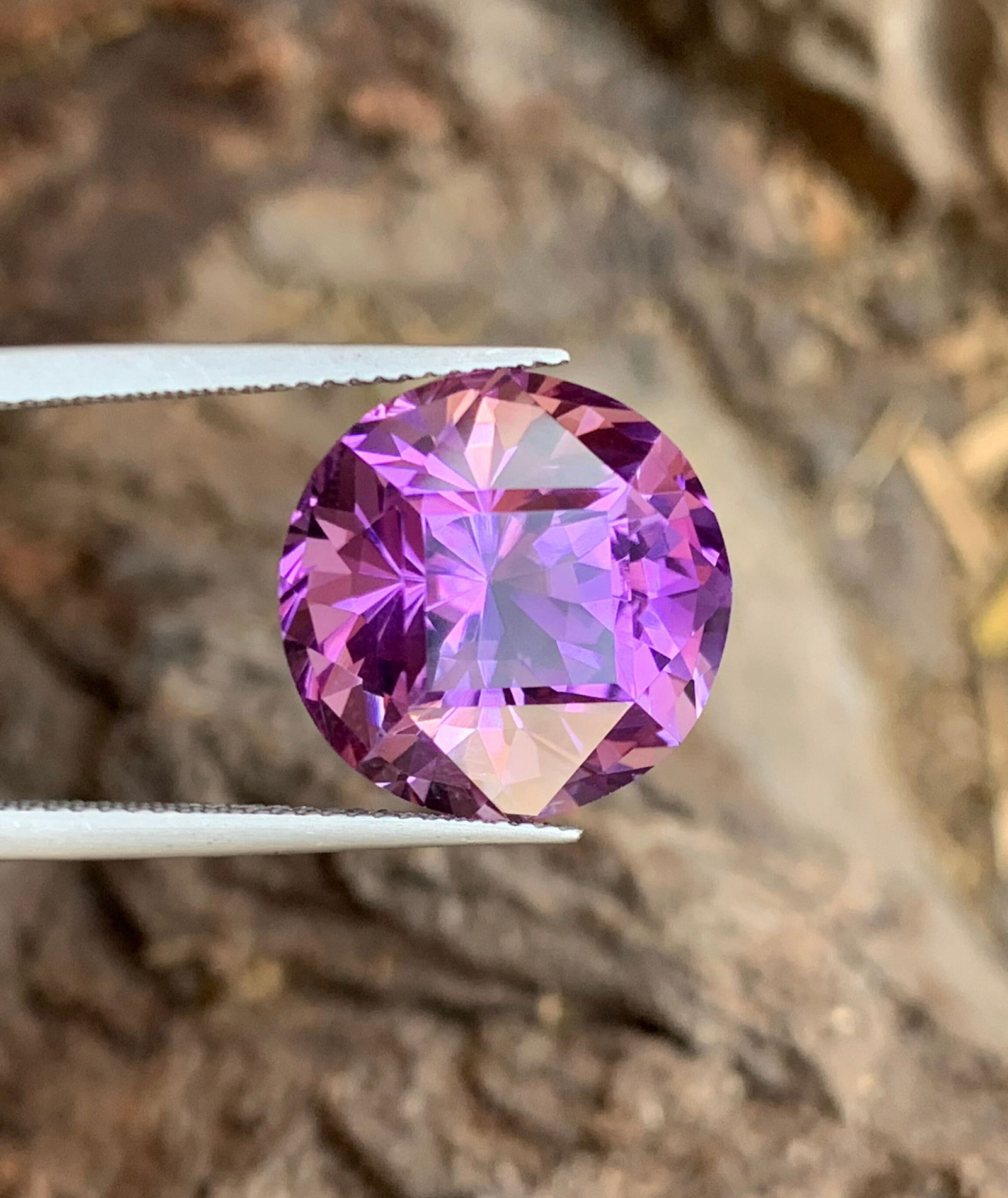 Round Cut Amethyst Gemstone: February Birthstone, Jewelry Making (14.50 CT) - 12