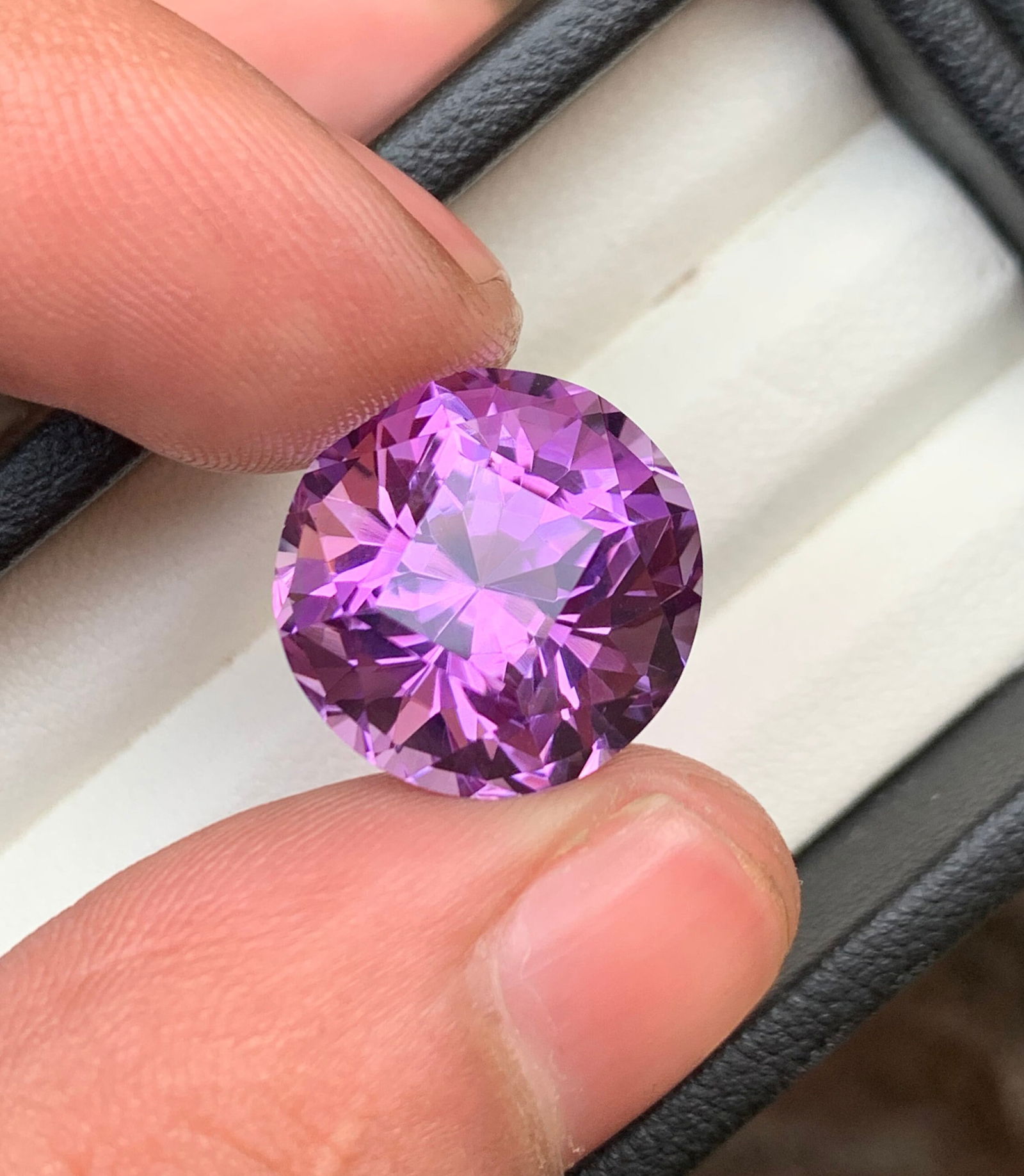 Round Cut Amethyst Gemstone: February Birthstone, Jewelry Making (14.50 CT) - 17