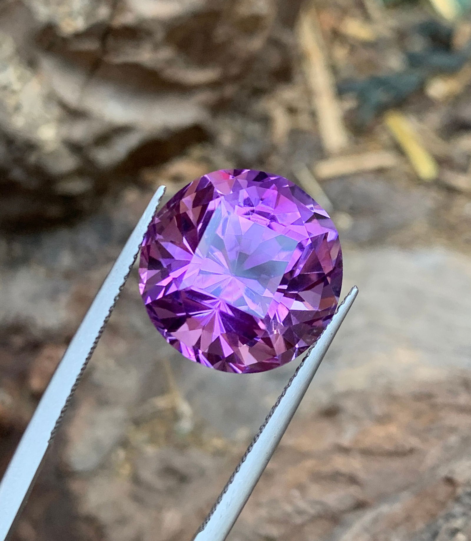 Round Cut Amethyst Gemstone: February Birthstone, Jewelry Making (14.50 CT) - 2