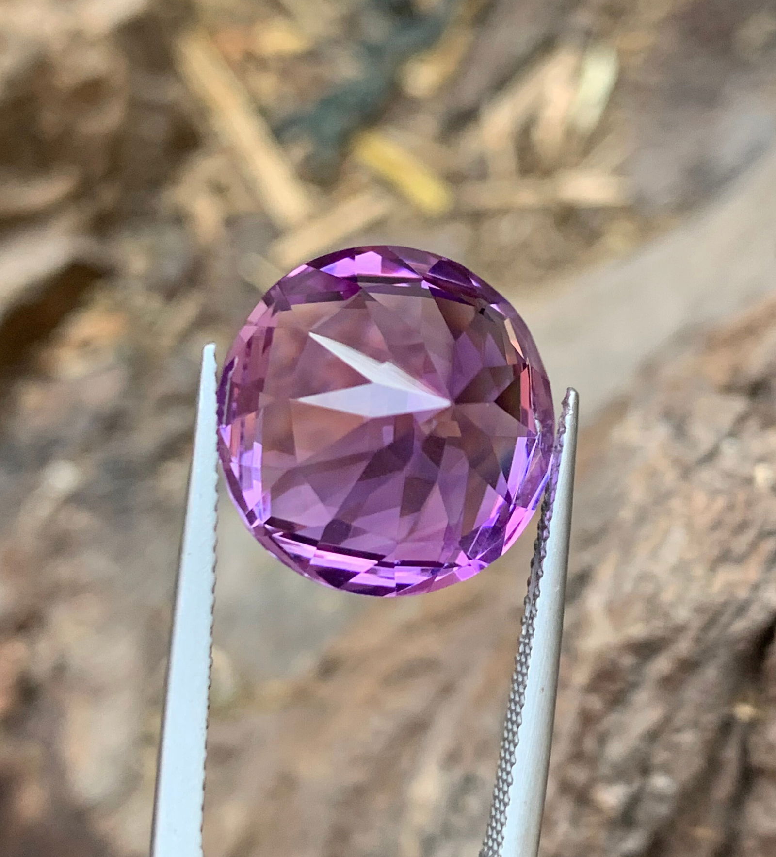 Round Cut Amethyst Gemstone: February Birthstone, Jewelry Making (14.50 CT) - 5