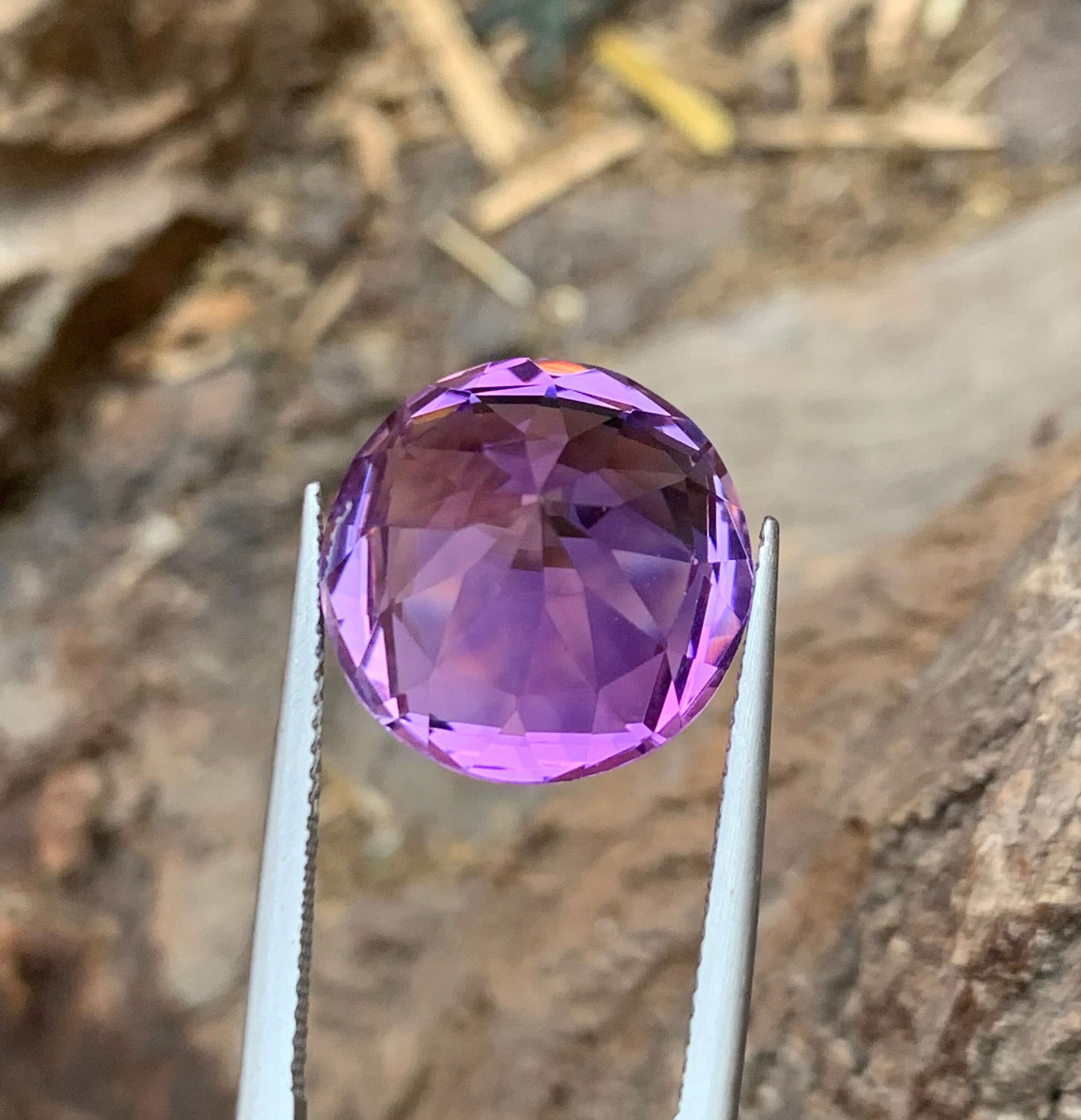 Round Cut Amethyst Gemstone: February Birthstone, Jewelry Making (14.50 CT) - 6