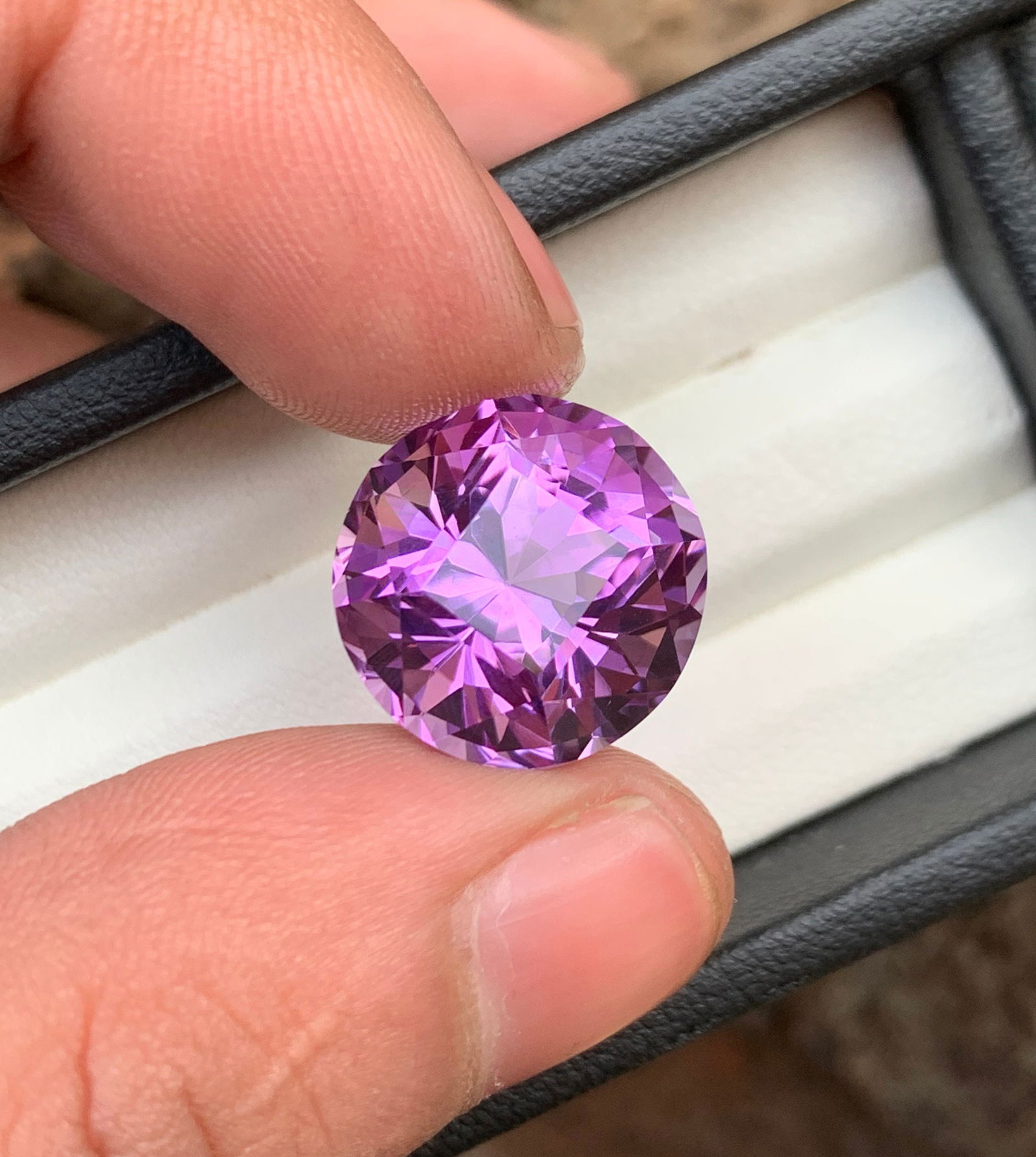 Round Cut Amethyst Gemstone: February Birthstone, Jewelry Making (14.50 CT) - 7