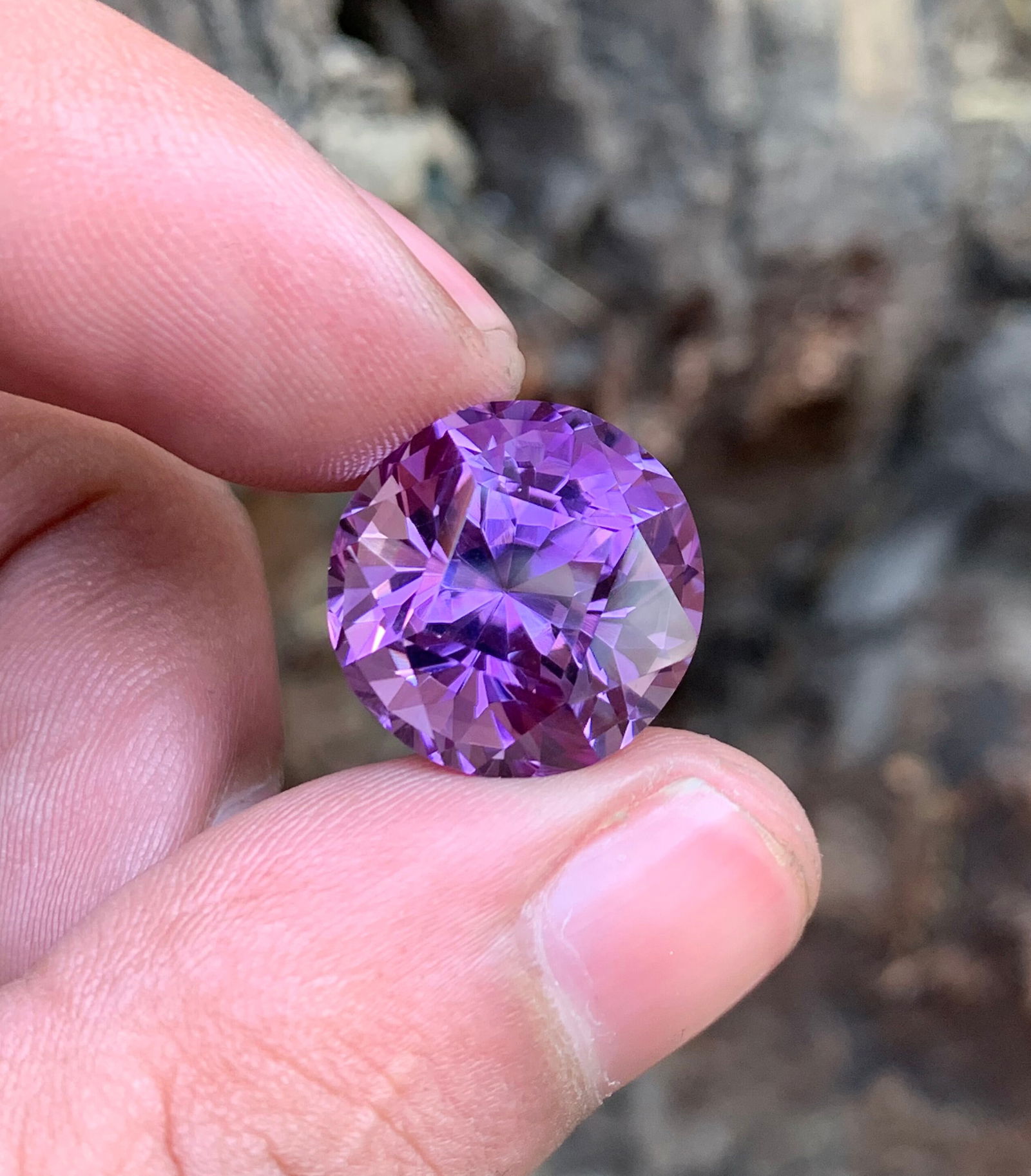 Round Cut Amethyst Gemstone: February Birthstone, Jewelry Making (14.50 CT) - 9