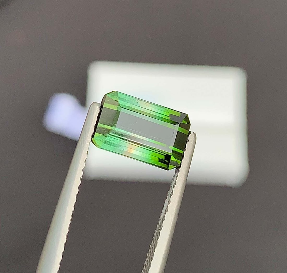 Blue Green Tourmaline Gemstone: Natural October Birthstone, Africa (2.54 CT) - 12