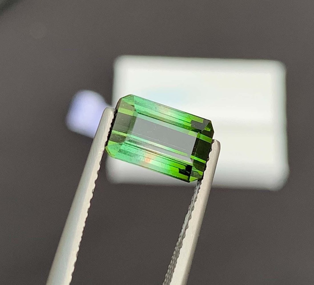 Blue Green Tourmaline Gemstone: Natural October Birthstone, Africa (2.54 CT) - 2