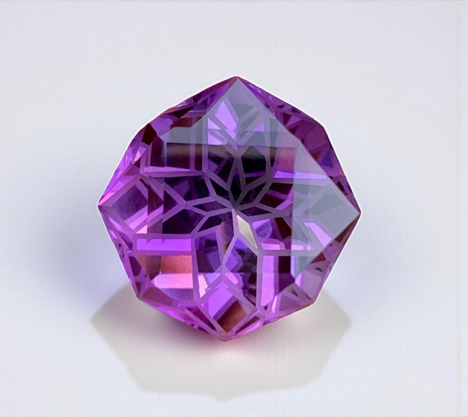 Fancy Cut Amethyst Gemstone: Deep Purple February Birthstone (14.15 Carats): Materials: Gemstone: Amethyst Carat weight: 14.15 About this item Natural Amethyst Gemstone, Fancy Cut Amethyst Gemstone, Amethyst for Jewelry Making, February Birthstone weight - 14.15 Carats Dimensi