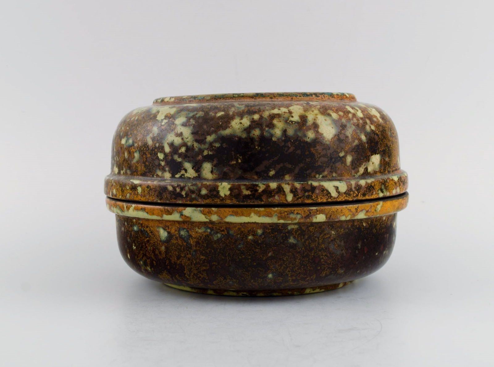 Hans Hedberg (1917-2007), Sweden. Unique lidded jar in glazed ceramics from Hedberg's own workshop - 4