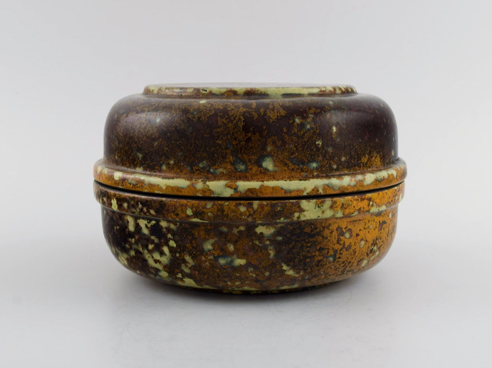 Hans Hedberg (1917-2007), Sweden. Unique lidded jar in glazed ceramics from Hedberg's own workshop - 8