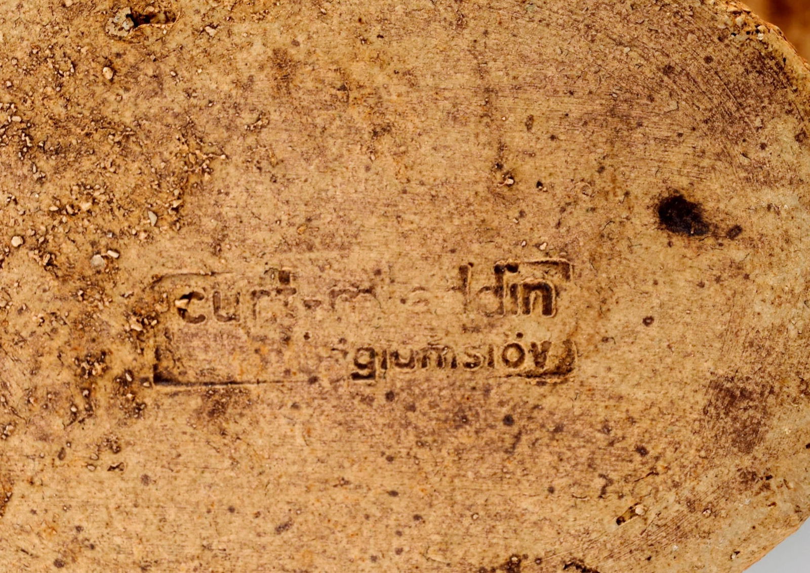 Curt M. Addin (1931-2007) for Glumslöv. Freeform vase in partially glazed stoneware. Beautiful - 7