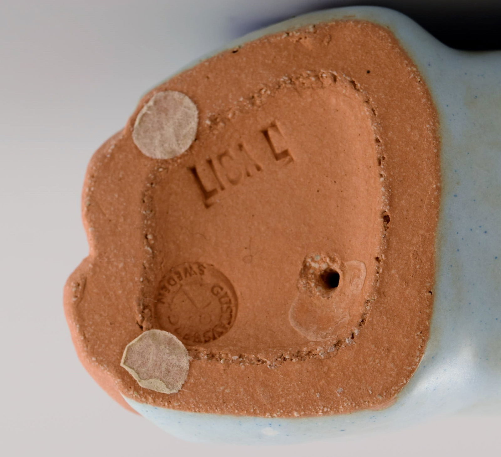 Lisa Larson for Gustavsberg. Rare figure in glazed ceramics. Baby. 1970s. - 6