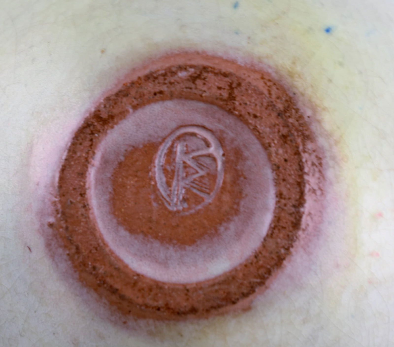 European studio ceramicist. Unique freeform bowl in glazed ceramics. 1960s / 70s. - 7