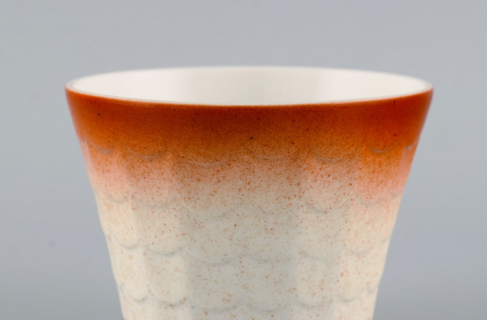 Wilhelm Kåge for Gustavsberg. Four art deco herb pots in glazed porcelain. Swedish design, - 5