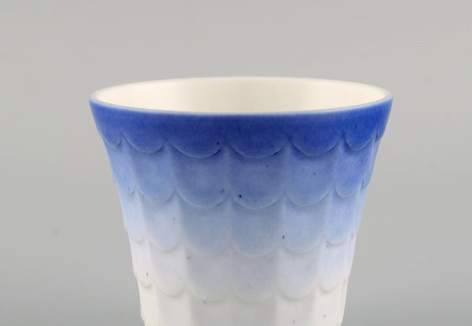 Wilhelm Kåge for Gustavsberg. Four art deco herb pots in glazed porcelain. Swedish design, - 4