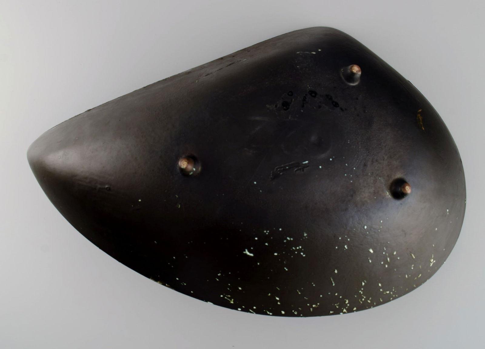 Large freeform bowl in glazed ceramics. Beautiful glaze in azure shades. France, 1960s. - 8