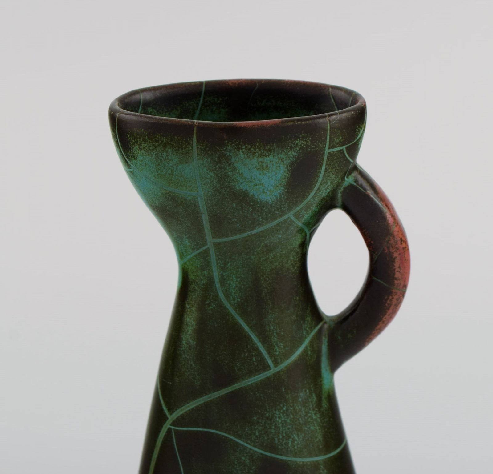 Paul Dresler (1879-1950) for Grotenburg, Germany. Jug in glazed stoneware. Beautiful crackle glaze - 2