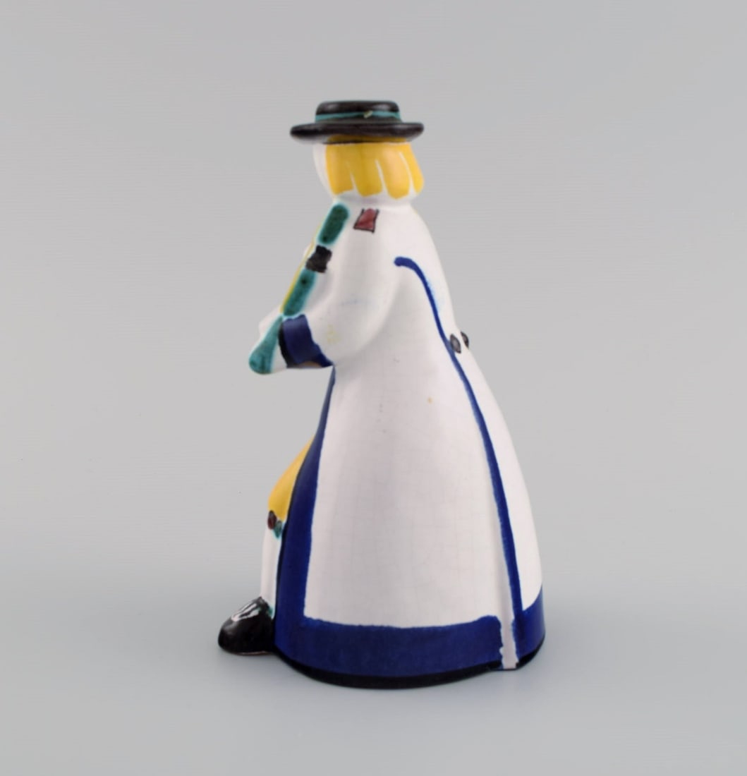 Ursula Printz (1920-1993) for Gustavsberg Studiohand. Candle holder / figure in glazed ceramics. - 4