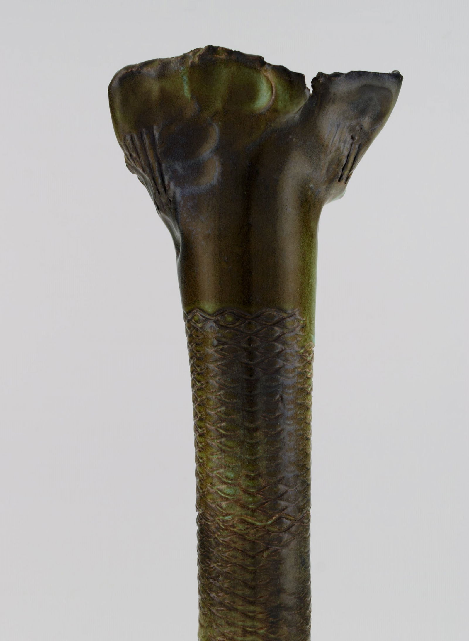 Francis Milici (b. 1952) for Vallauris. Organically shaped unique vase in glazed ceramics. Beautiful - 8