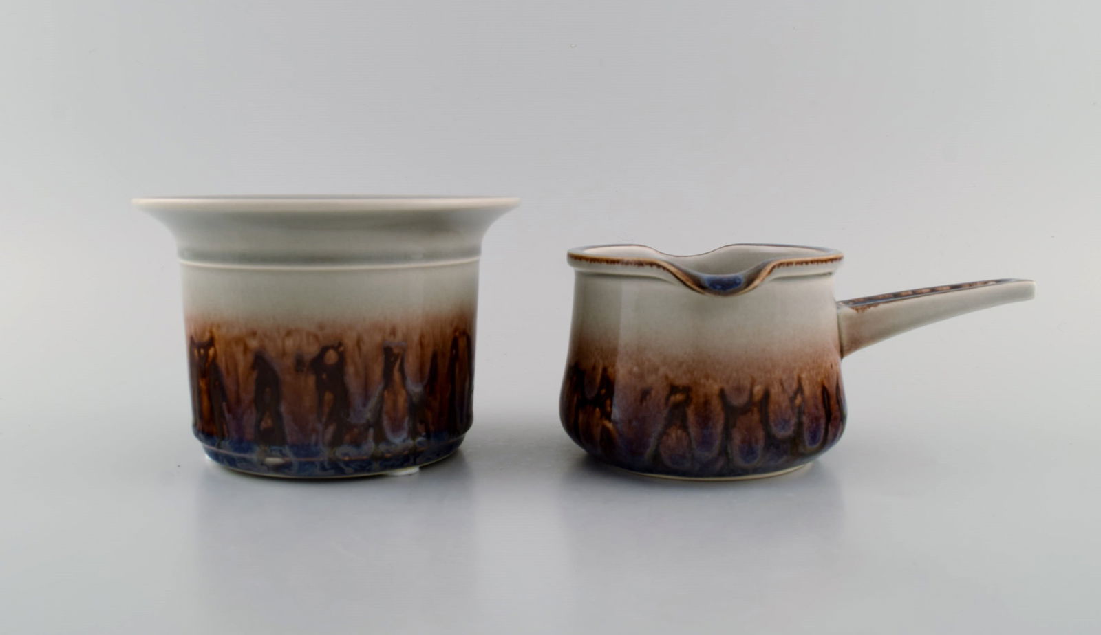 Bing & Grøndahl Mexico dinner service. Lidded bowl, jug and bowl in glazed stoneware. Danish - 4