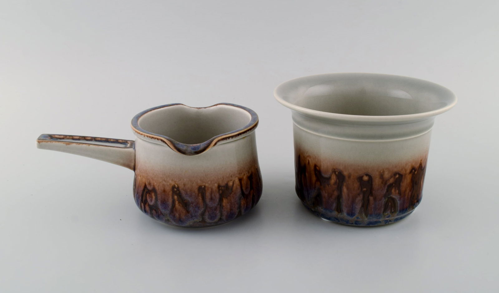 Bing & Grøndahl Mexico dinner service. Lidded bowl, jug and bowl in glazed stoneware. Danish - 5