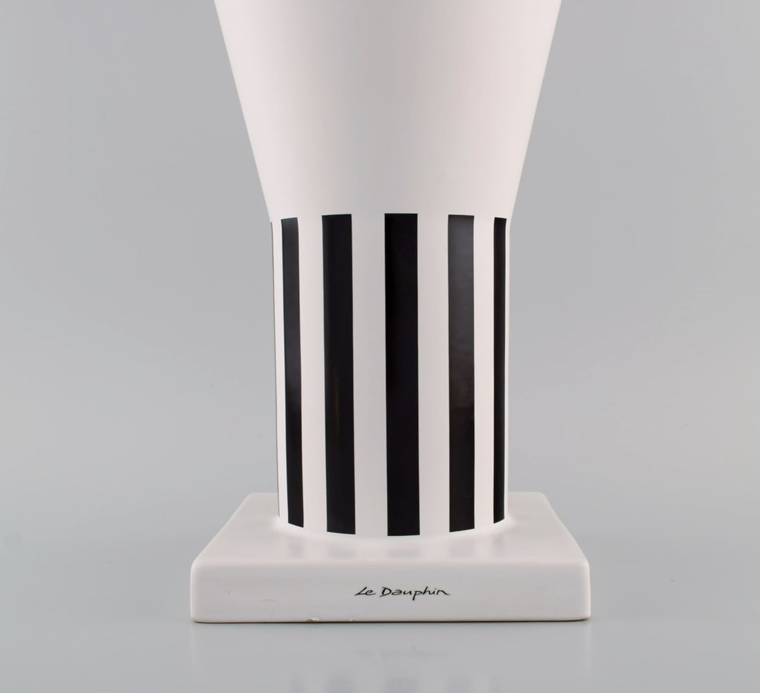 Le Dauphin, France. Large vase in glazed ceramics. 1970s / 80s. - 3