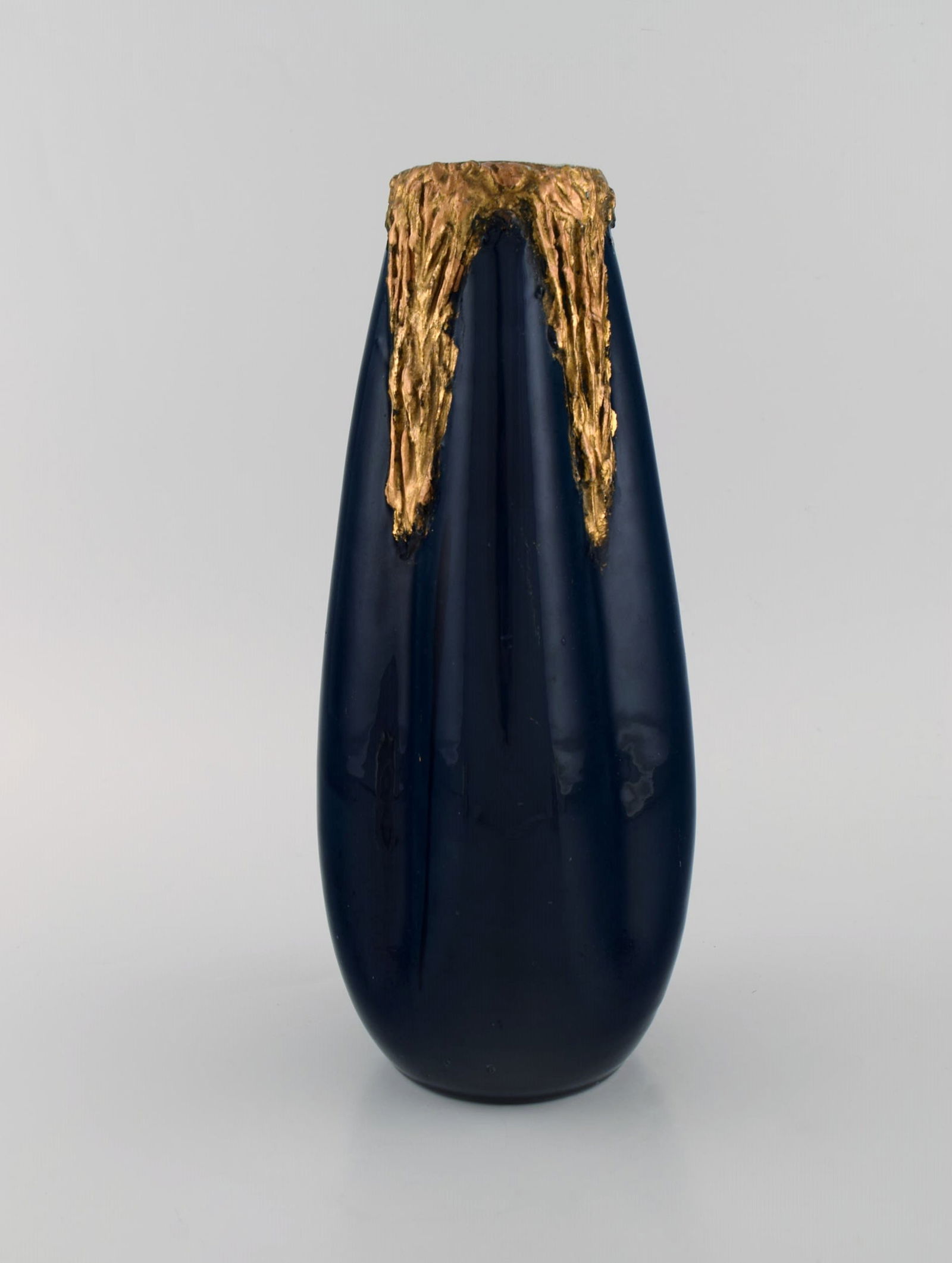 Pierre Perret for Vallauris. A pair of antique vases in glazed ceramics. Beautiful glaze in deep - 6
