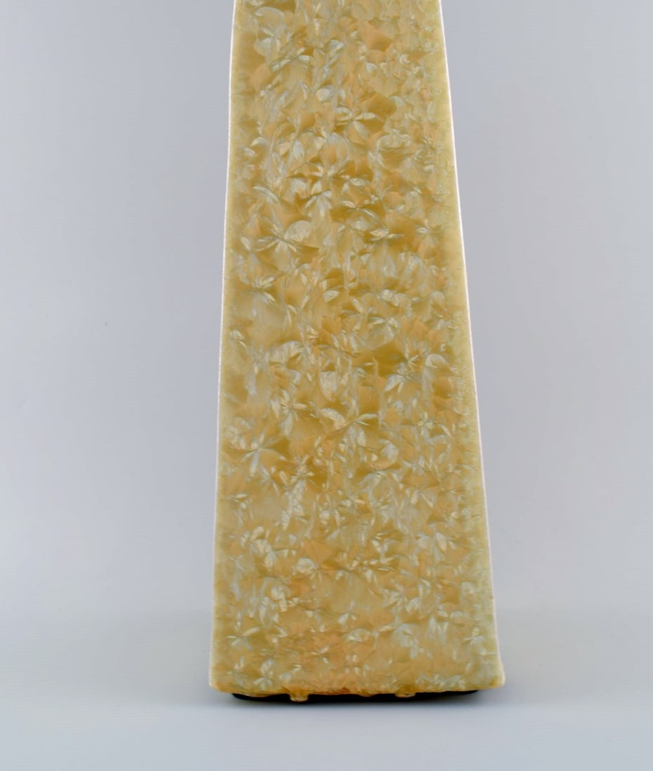 Isak Isaksson, Swedish ceramicist. Colossal unique vase in glazed ceramics. Beautiful crystal glaze - 4