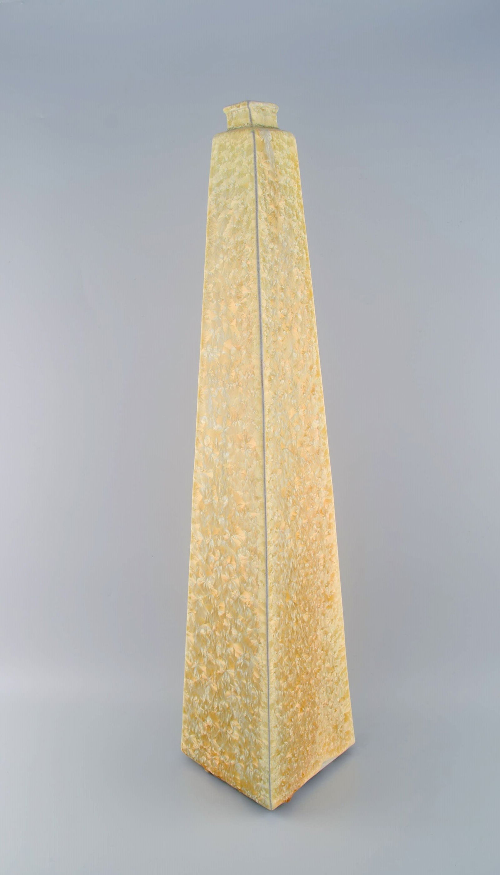Isak Isaksson, Swedish ceramicist. Colossal unique vase in glazed ceramics. Beautiful crystal glaze - 5