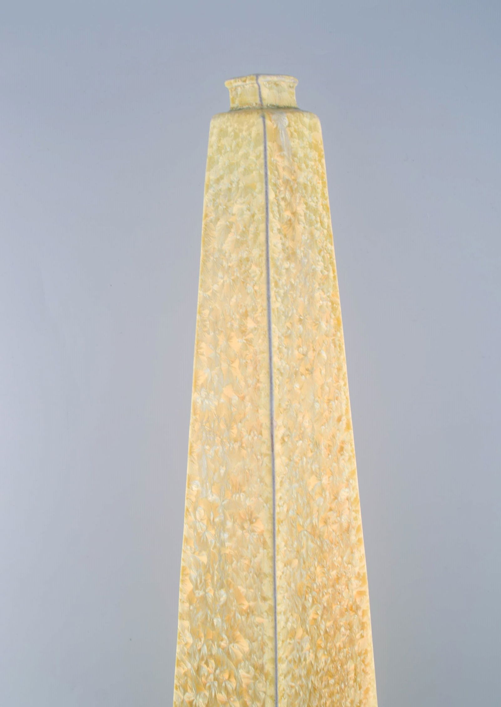 Isak Isaksson, Swedish ceramicist. Colossal unique vase in glazed ceramics. Beautiful crystal glaze - 6