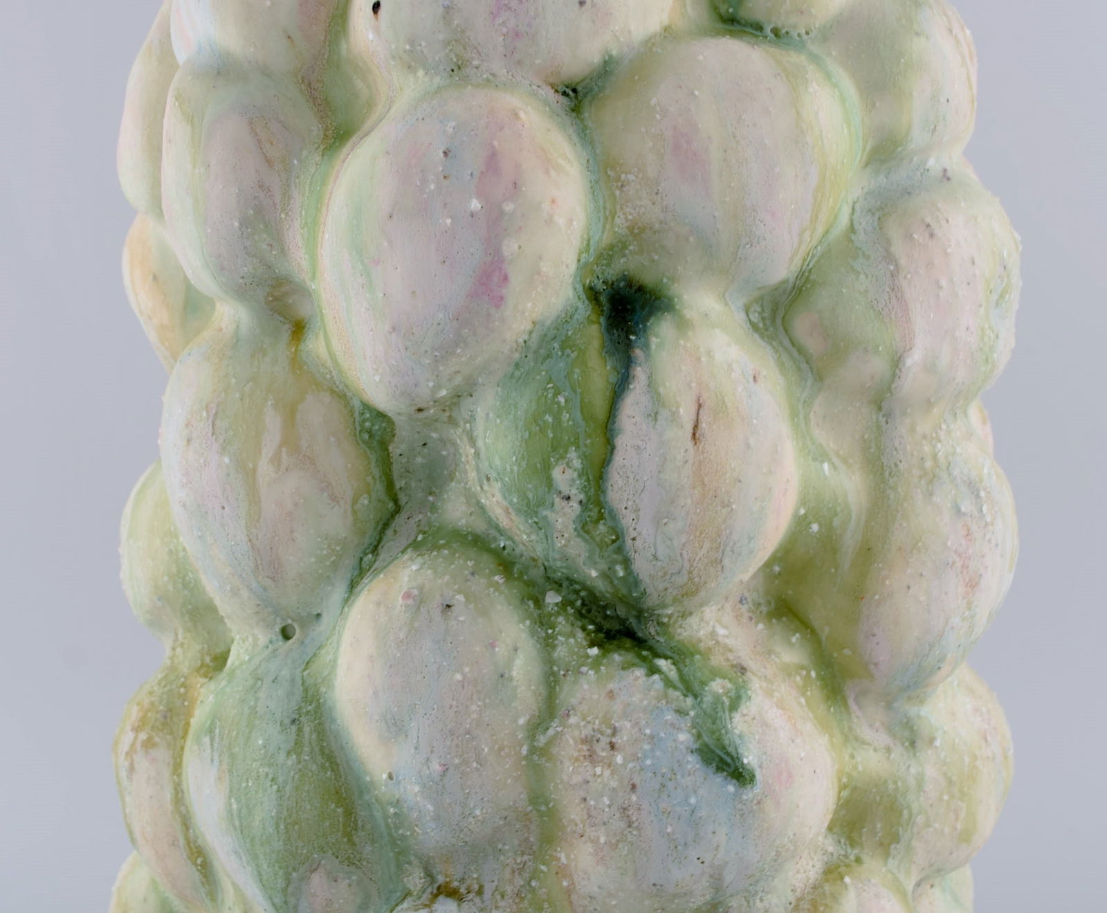 Christina Muff, Danish contemporary ceramicist (b. 1971). Large sculptural unique vase in glazed - 7