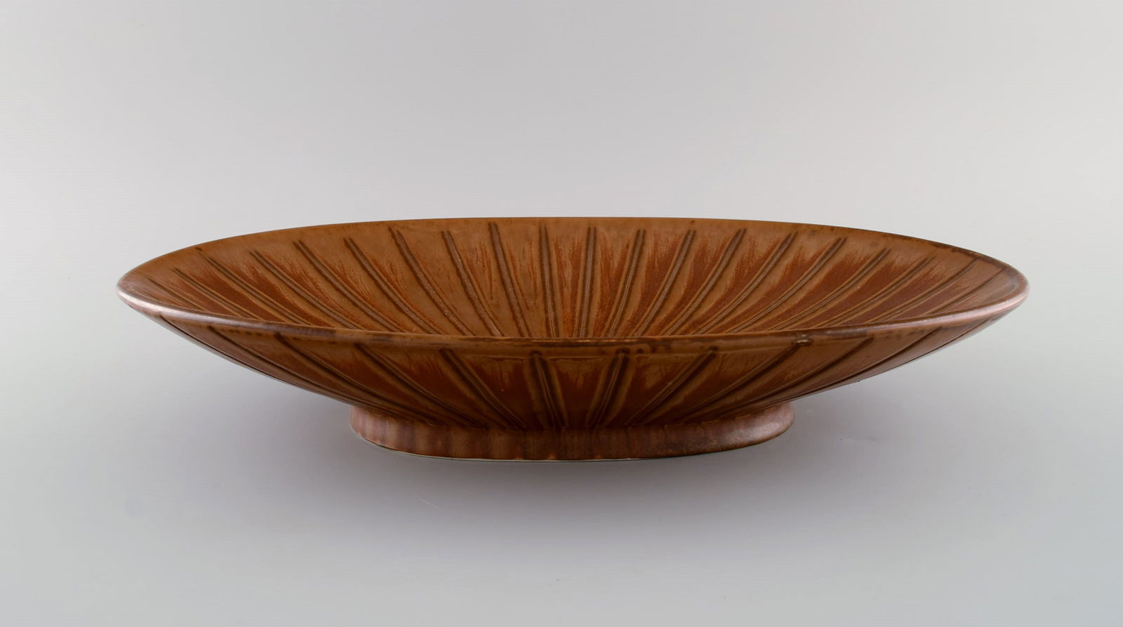 Gunnar Nylund (1904-1997) for Rörstrand. Large and rare bowl in glazed ceramics. Beautiful - 2