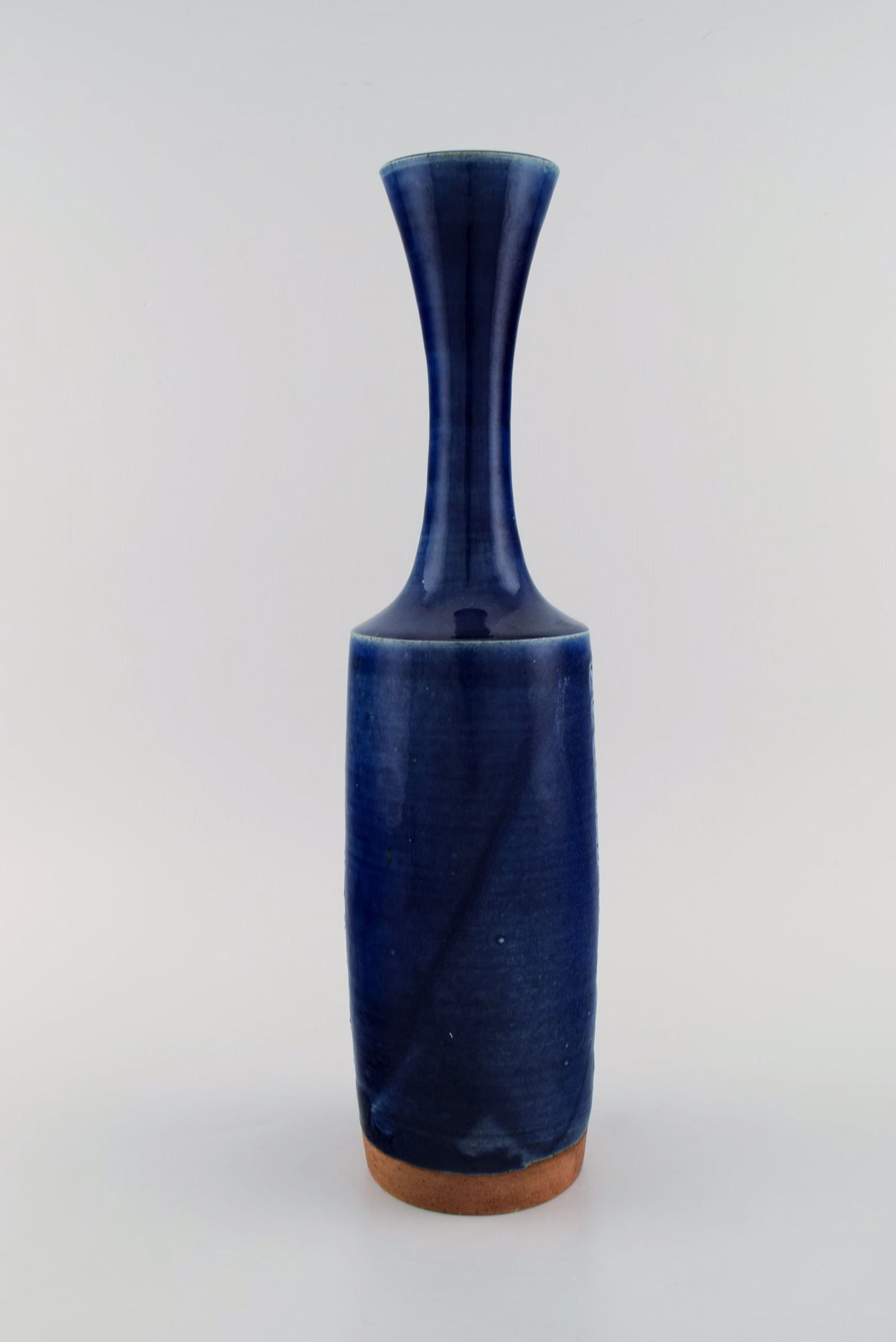 Jacob Bang (1932-2011) for Arne Bang. Large unique vase in glazed stoneware with geometric patterns. - 2