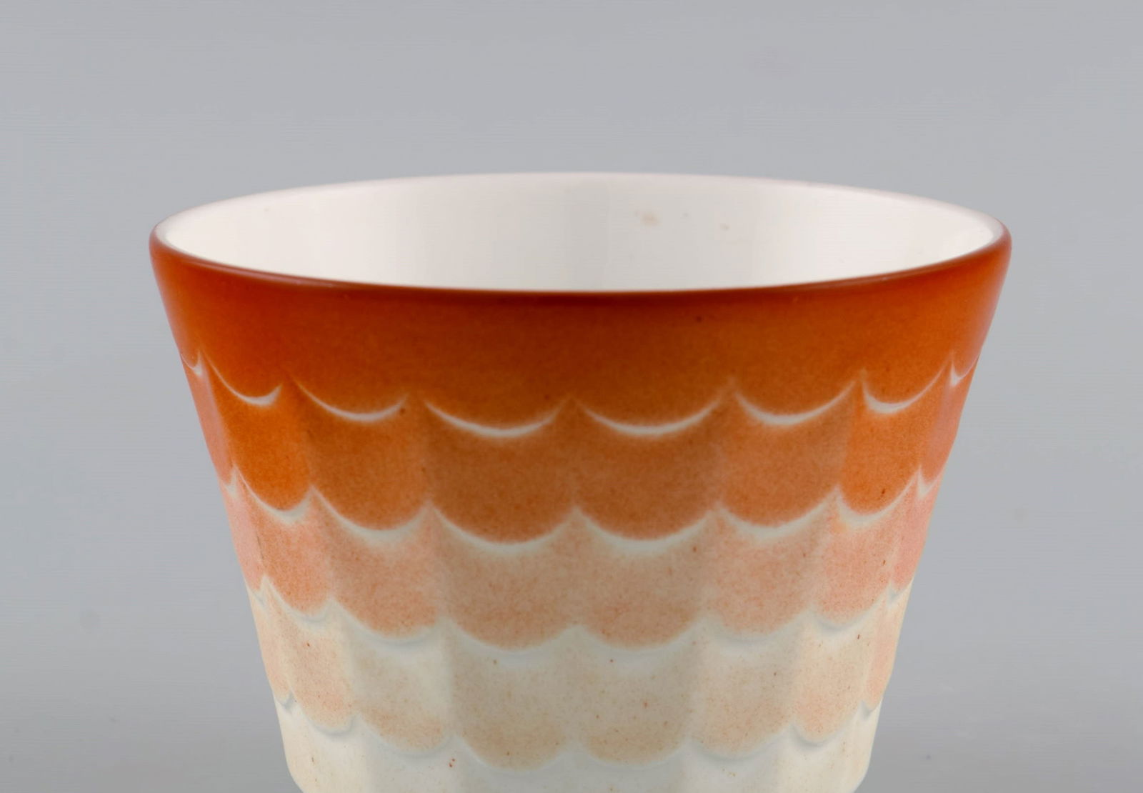 Wilhelm Kåge for Gustavsberg. Eight art deco herb pots in glazed porcelain. Swedish design, - 6