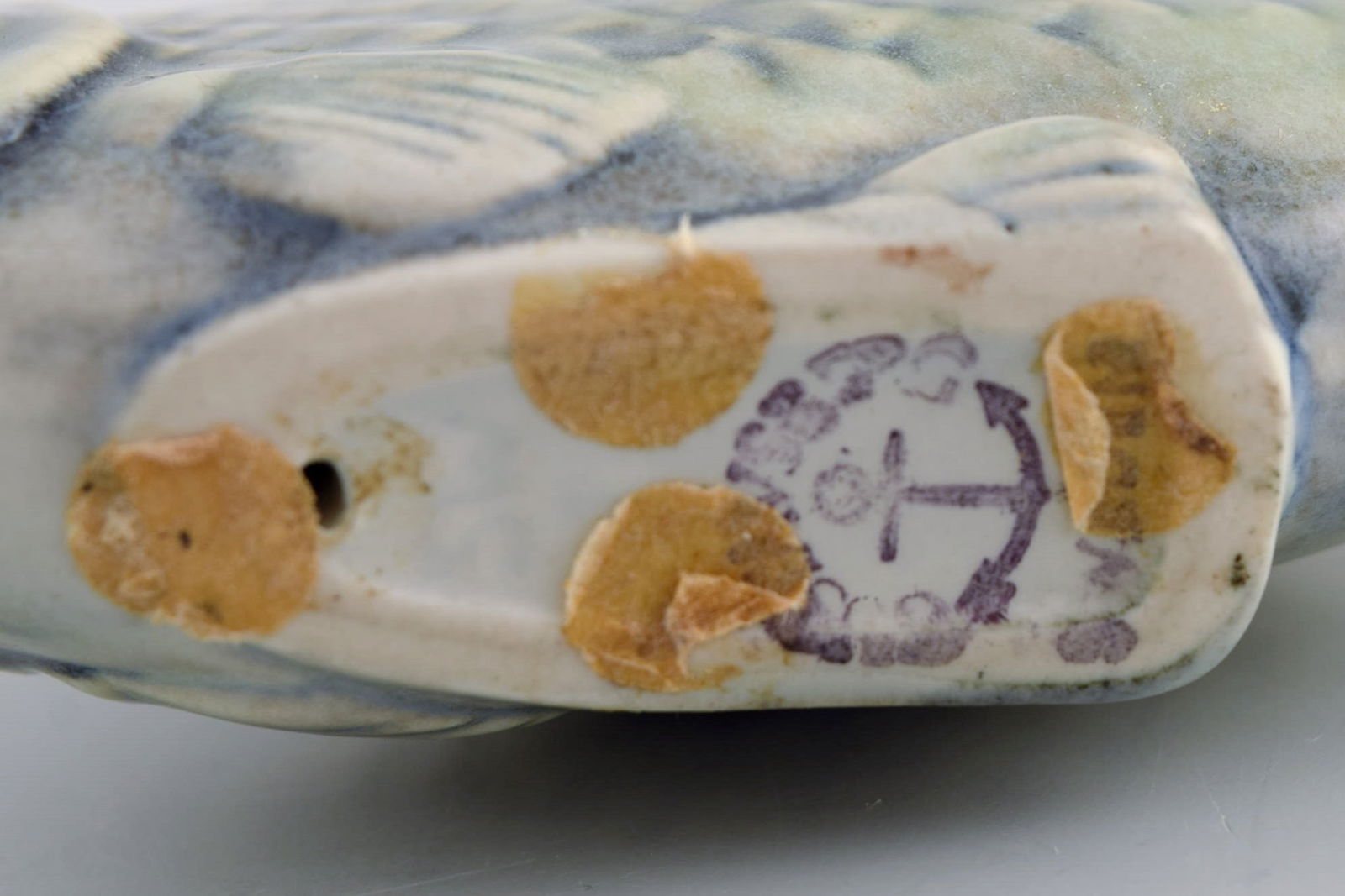 Sven Wejsfelt (1930-2009) for Gustavsberg. Unique Stim fish in glazed ceramics. Perch. 1980s. - 6