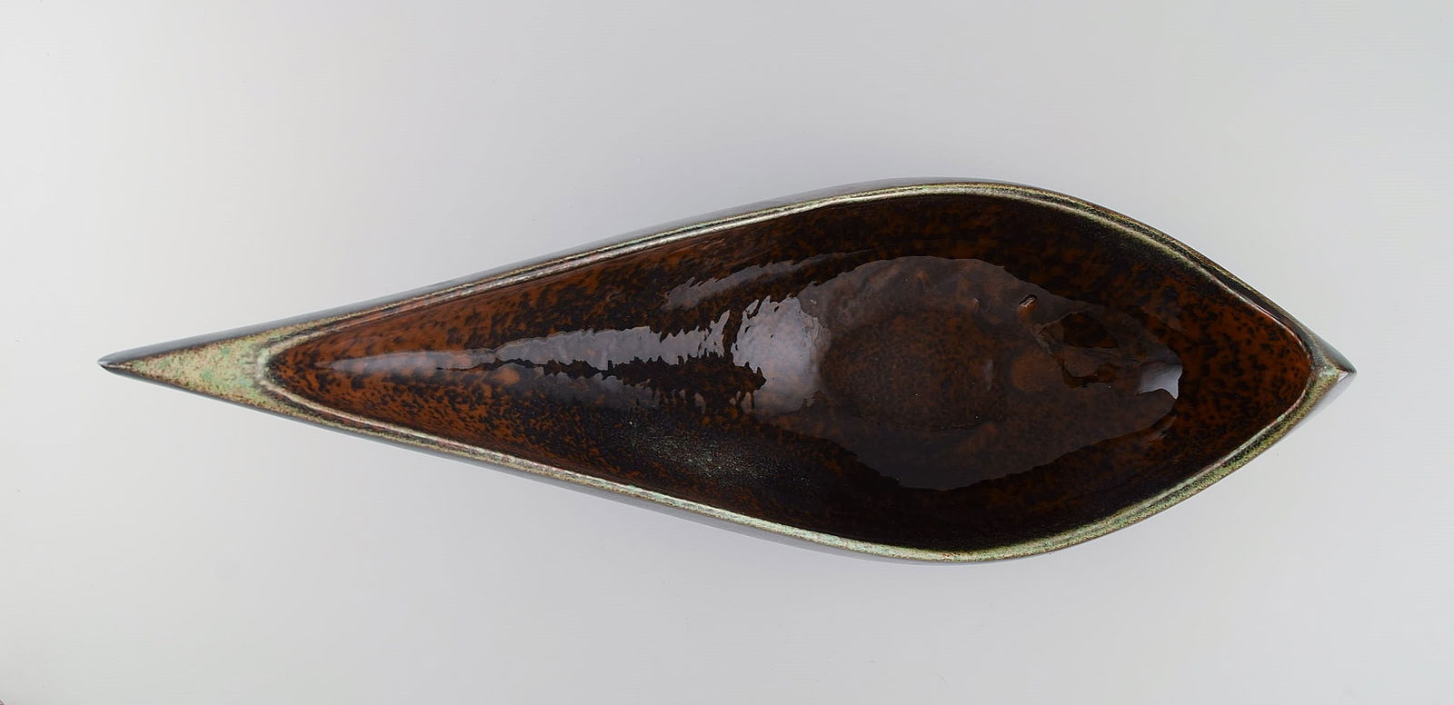 Maxime Fillon (1920-2003), France. Giant freeform bowl in glazed stoneware. Mid-20th century. - 6