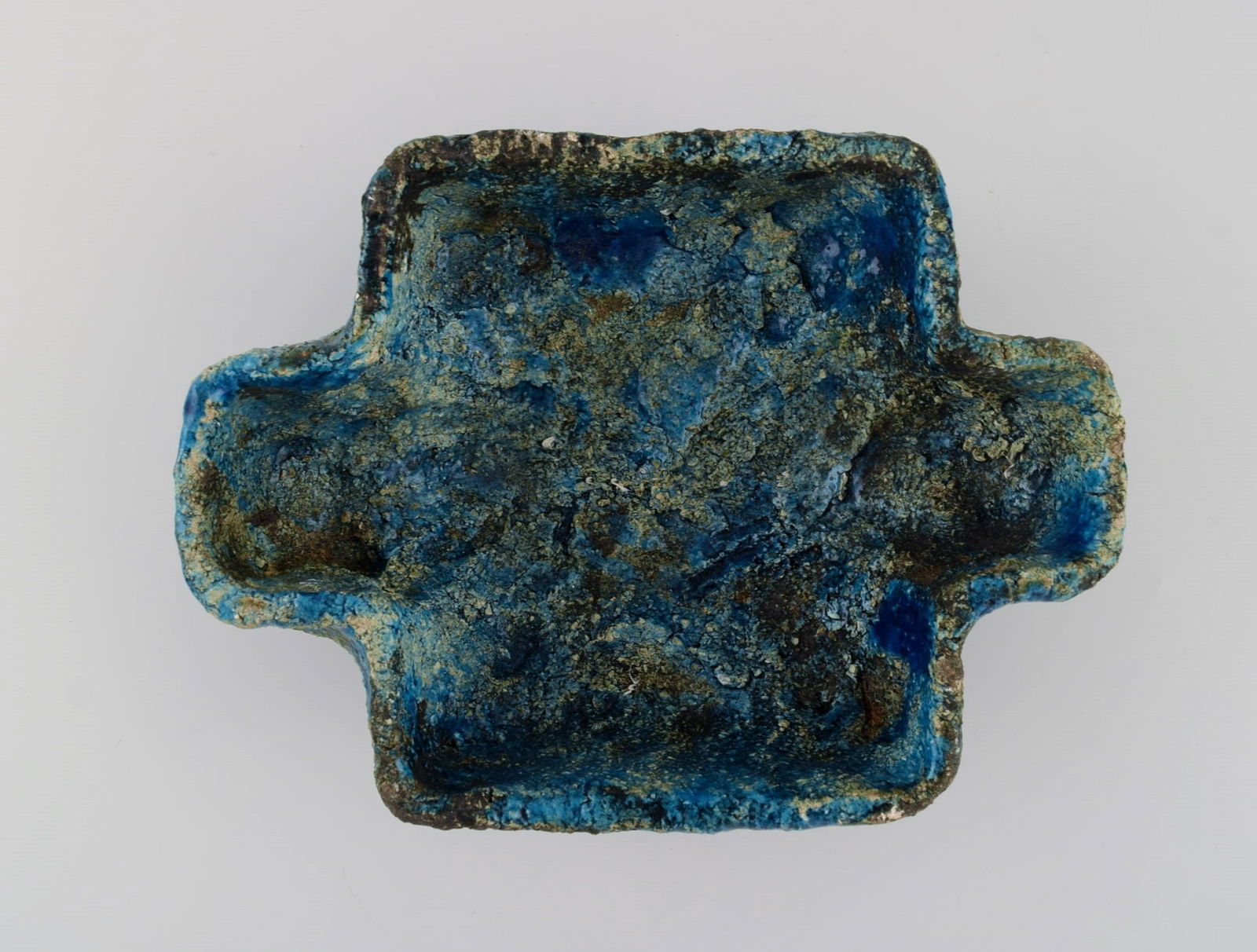 Albert Dahan for Vallauris. Unique art deco lidded chest in glazed stoneware. Beautiful glaze in - 7