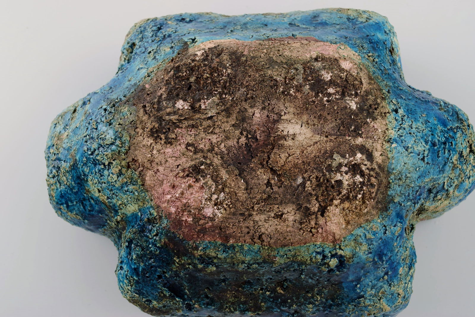 Albert Dahan for Vallauris. Unique art deco lidded chest in glazed stoneware. Beautiful glaze in - 8