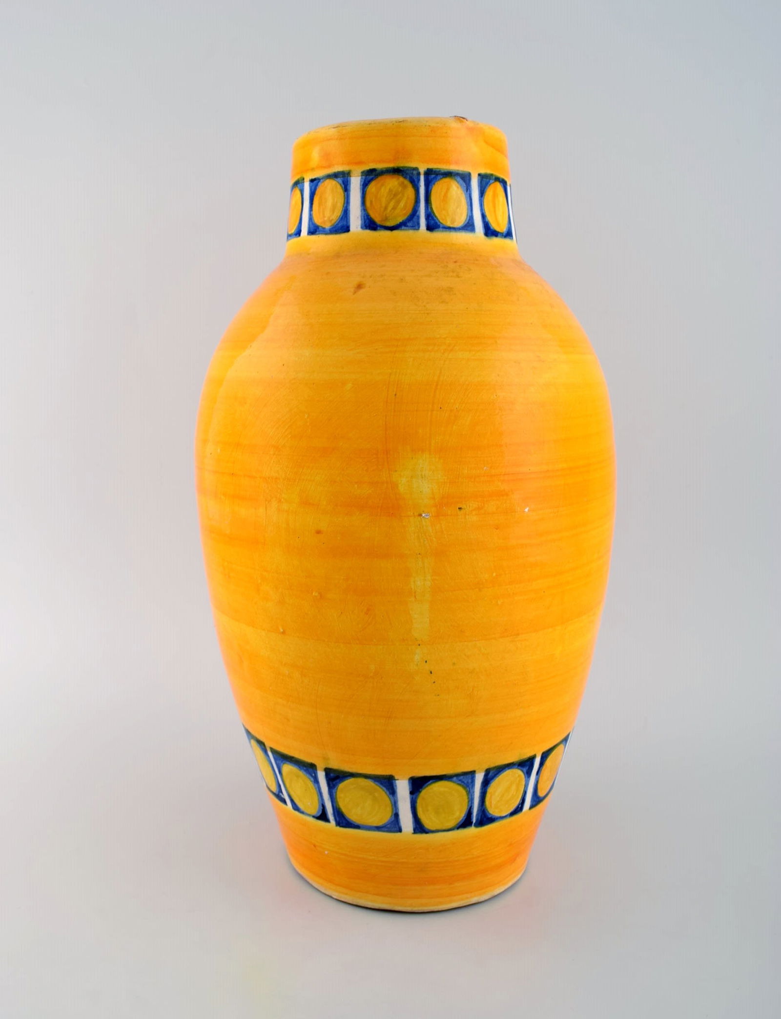 Poterie Serghini, Morocco. Large unique vase in hand-painted glazed stoneware. Beautiful glaze in - 2