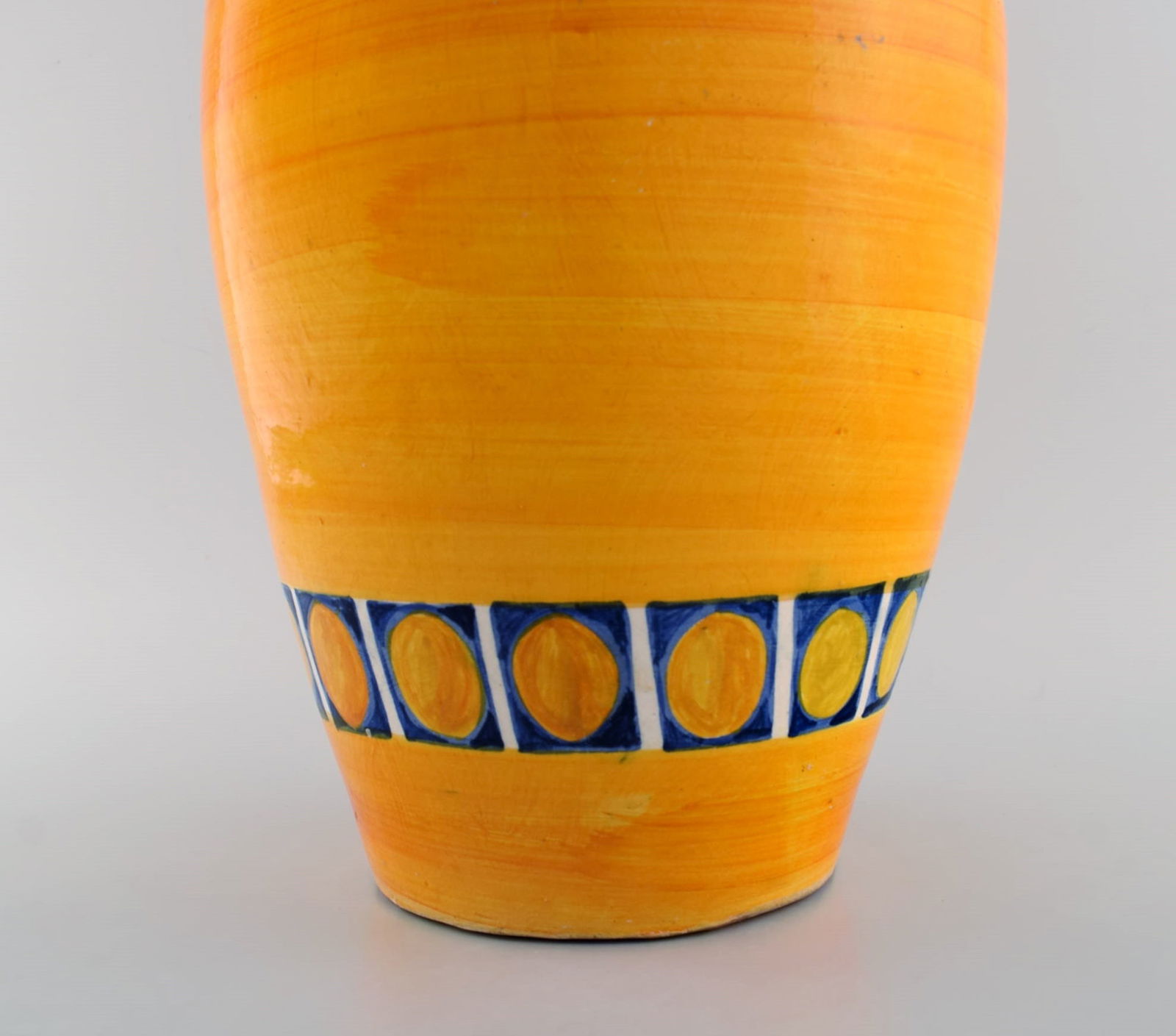 Poterie Serghini, Morocco. Large unique vase in hand-painted glazed stoneware. Beautiful glaze in - 6