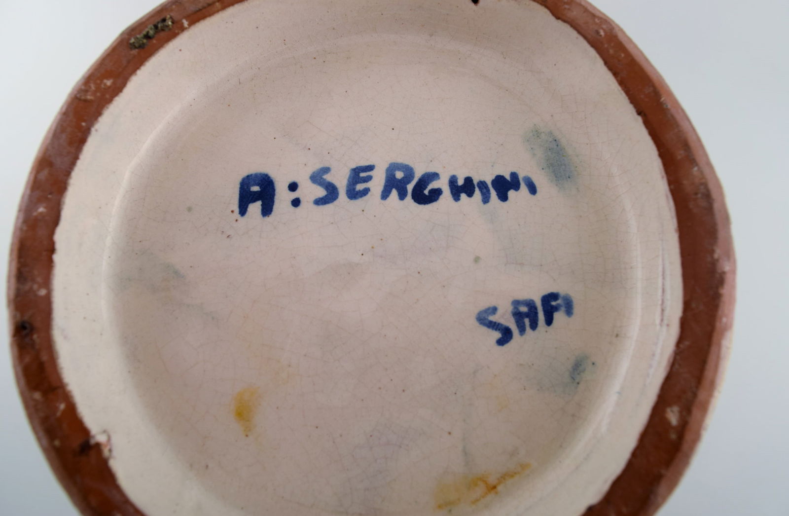 Poterie Serghini, Morocco. Large unique vase in hand-painted glazed stoneware. Beautiful glaze in - 7