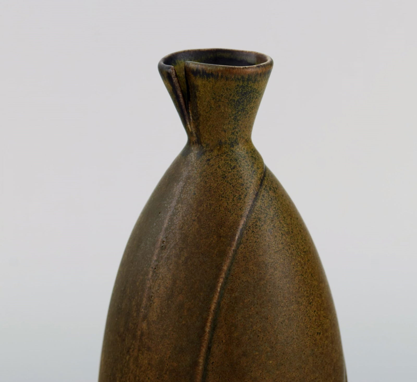 LÖVA - Gustavsberg - Gabi Citron-Tengborg. Vase in glazed ceramics with open mouth. Beautiful - 2
