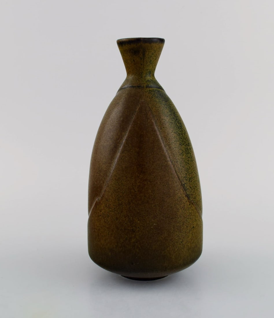 LÖVA - Gustavsberg - Gabi Citron-Tengborg. Vase in glazed ceramics with open mouth. Beautiful - 3