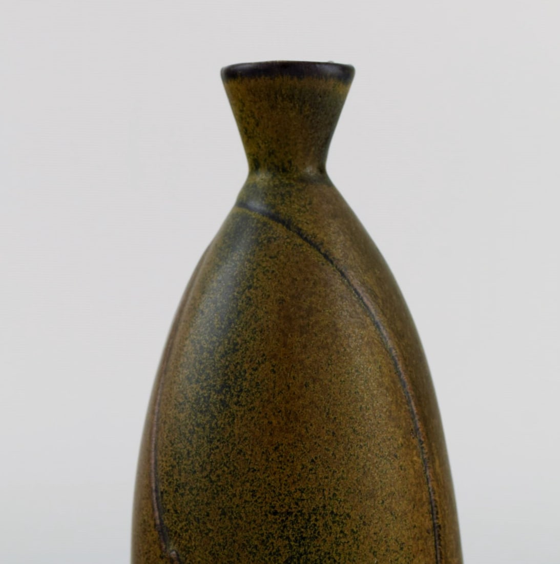 LÖVA - Gustavsberg - Gabi Citron-Tengborg. Vase in glazed ceramics with open mouth. Beautiful - 4