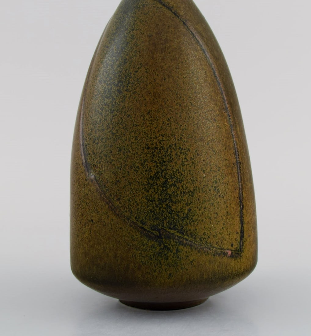 LÖVA - Gustavsberg - Gabi Citron-Tengborg. Vase in glazed ceramics with open mouth. Beautiful - 5