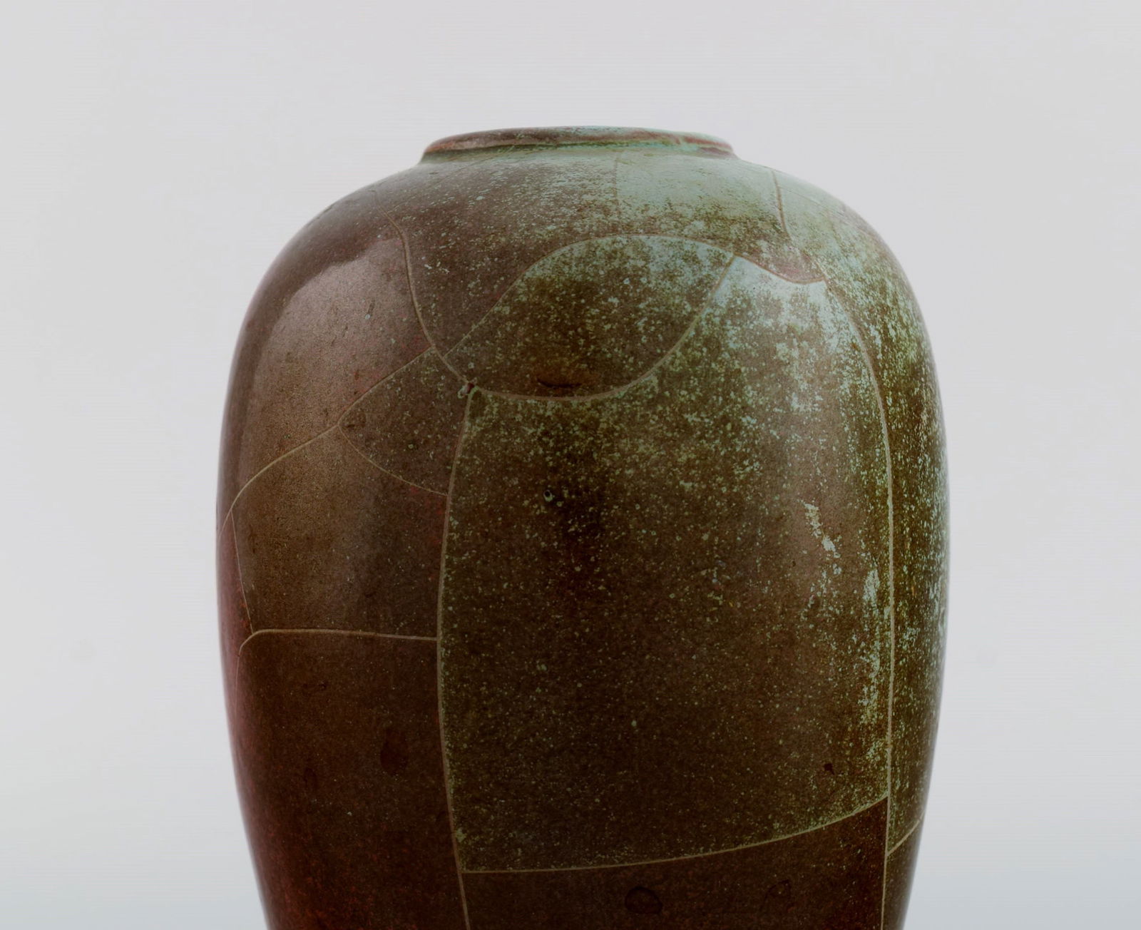 Paul Dressler for Grotenburg, Germany. Two vases in glazed stoneware. Beautiful crackle glaze in - 8
