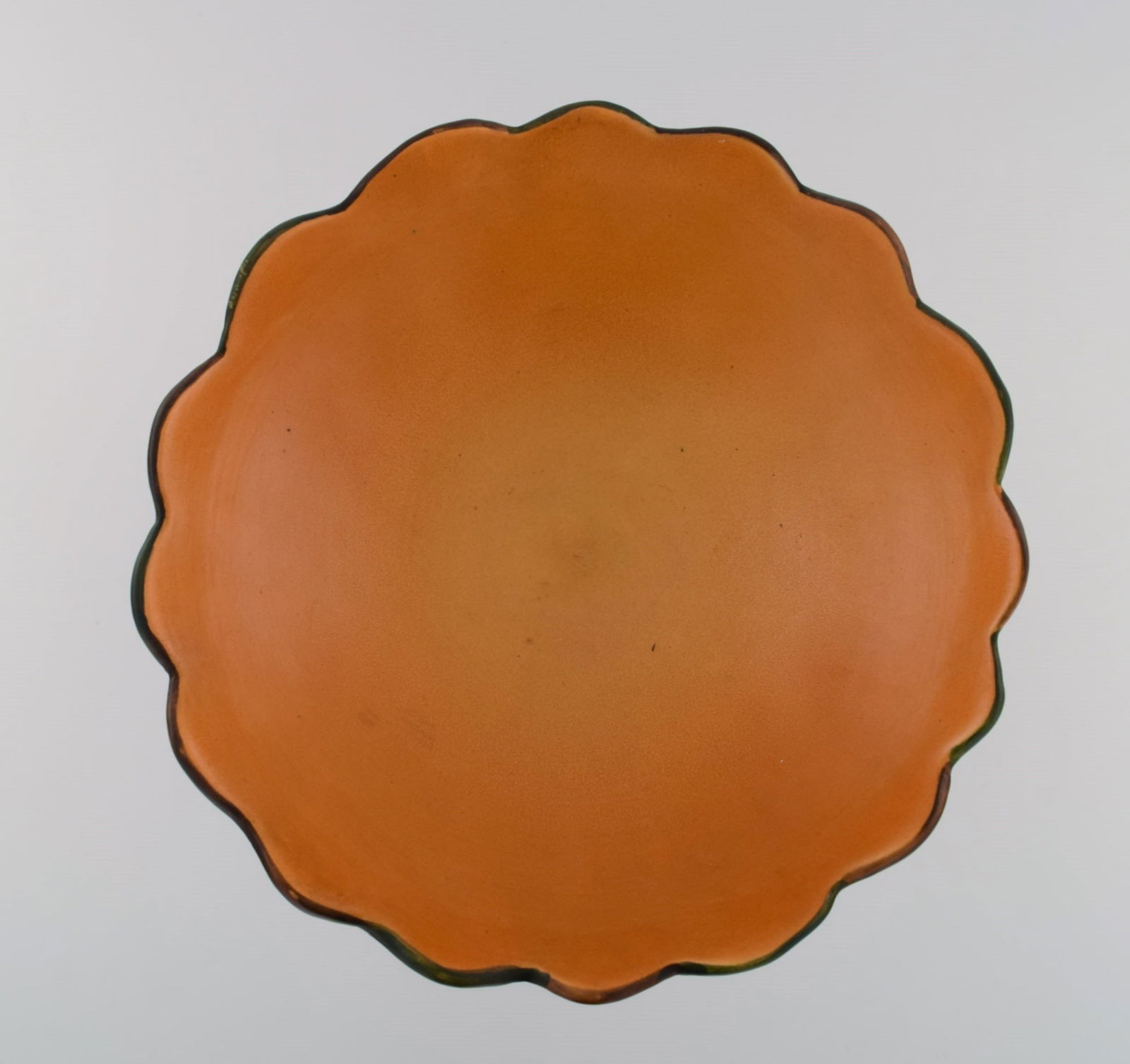 Ipsen's, Denmark. Large and rare art nouveau compote in glazed ceramics shaped like a tree. 1920s. - 6