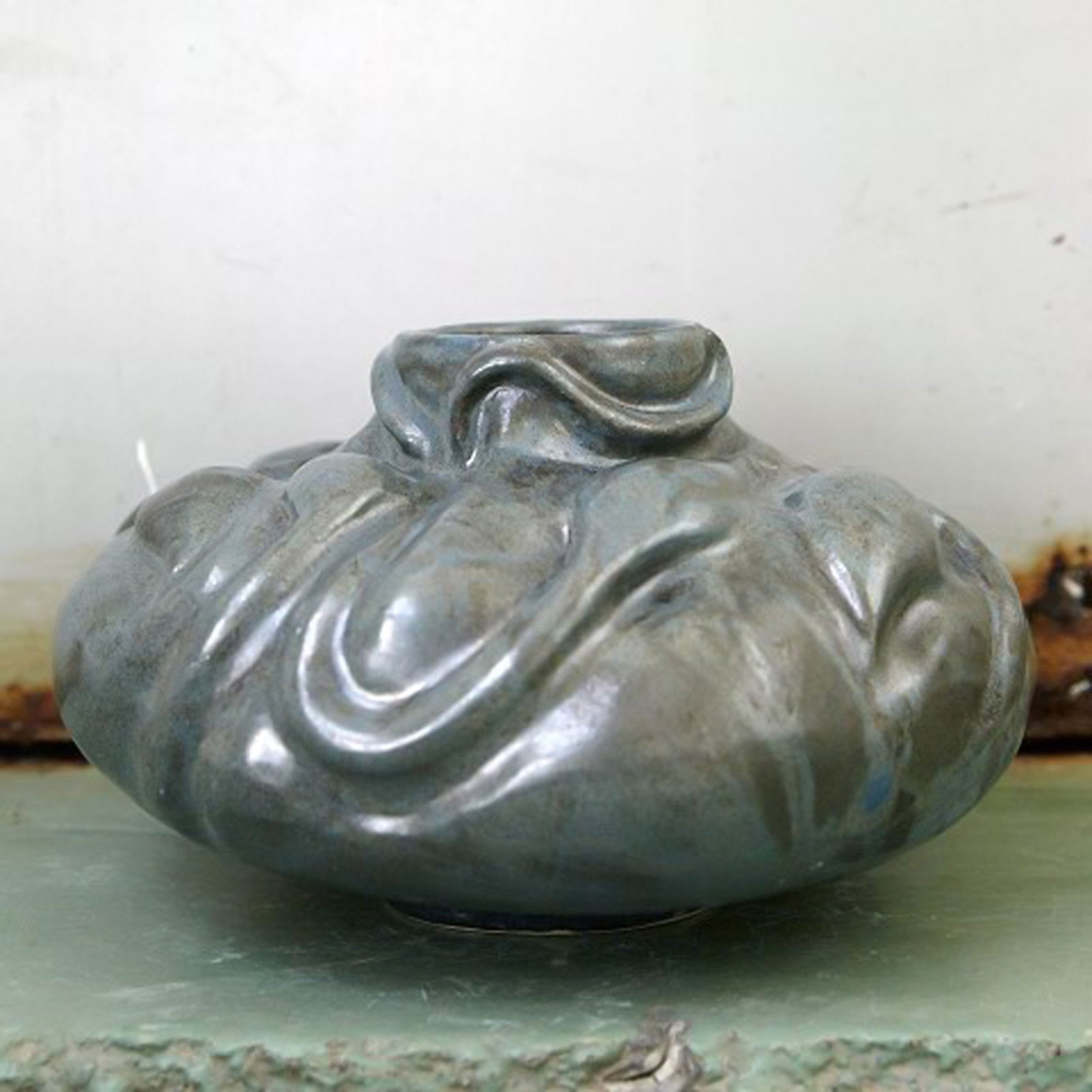 Christina Muff, Danish contemporary ceramicist (b. 1971). Sculptural one of a kind vase made from - 3