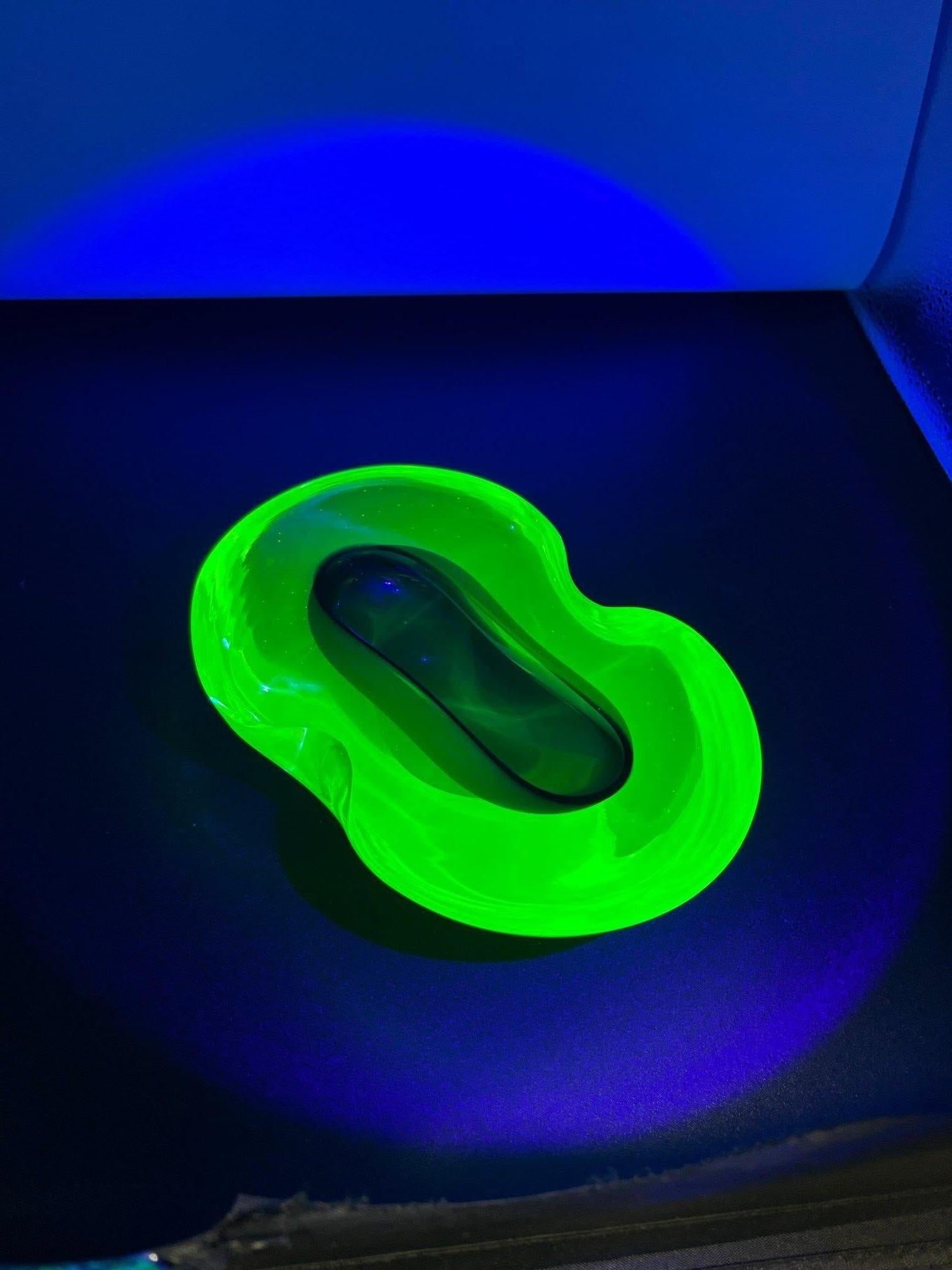 1970's Postmodern Biomorphic Sommerso Murano Glass Bowl or Ashtray - 17