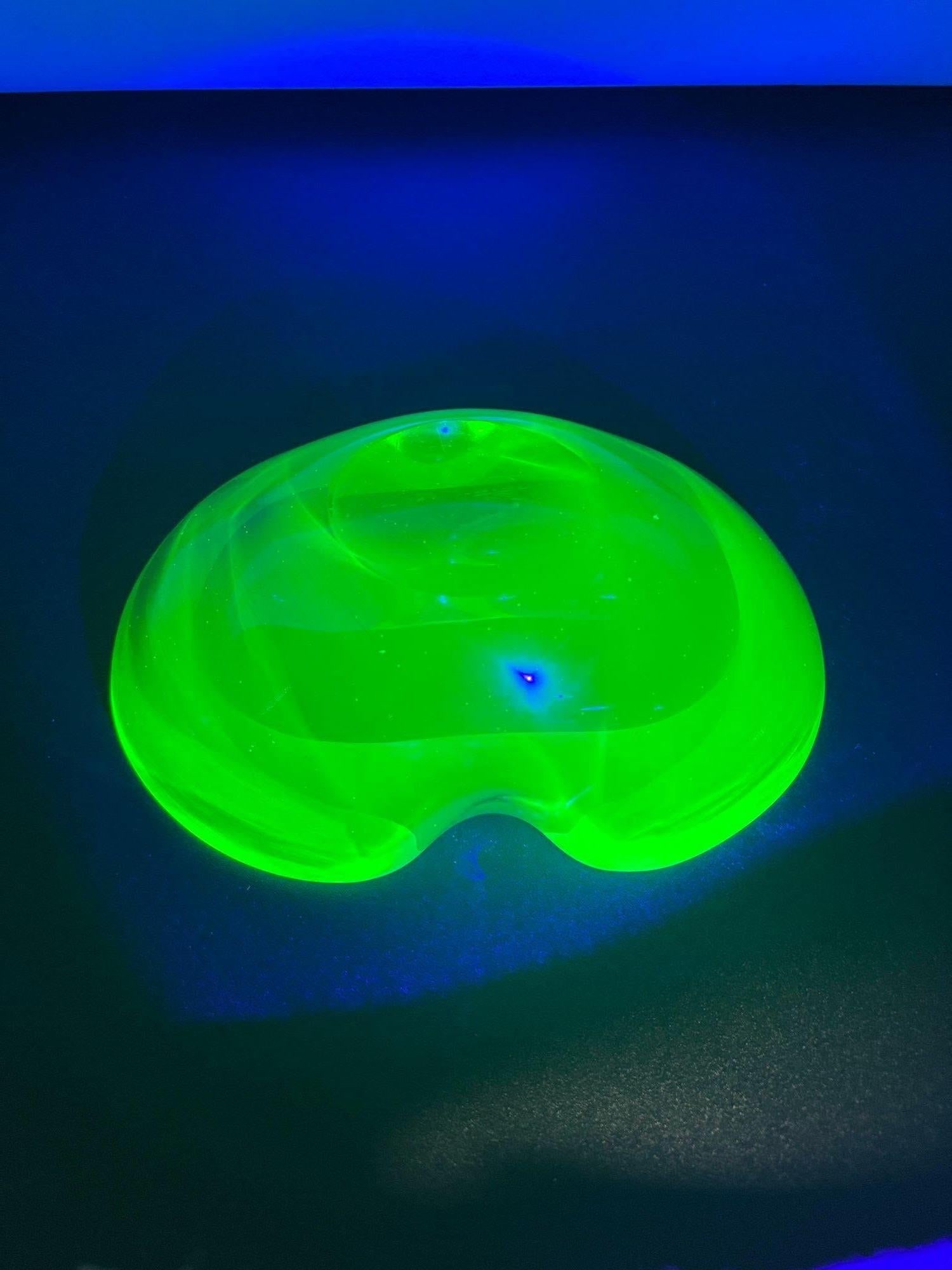 1970's Postmodern Biomorphic Sommerso Murano Glass Bowl or Ashtray - 19