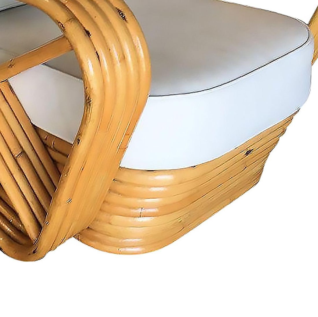 Restored 5-Strand Square Pretzel Sofa & Lounge Chair Livingroom Set - 17